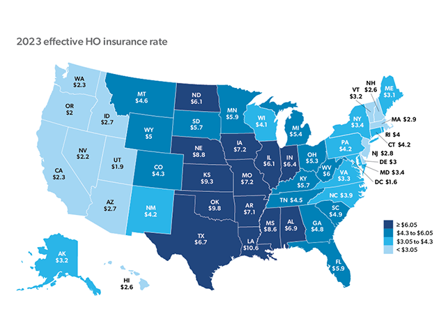 2023 effective HO insurance rate